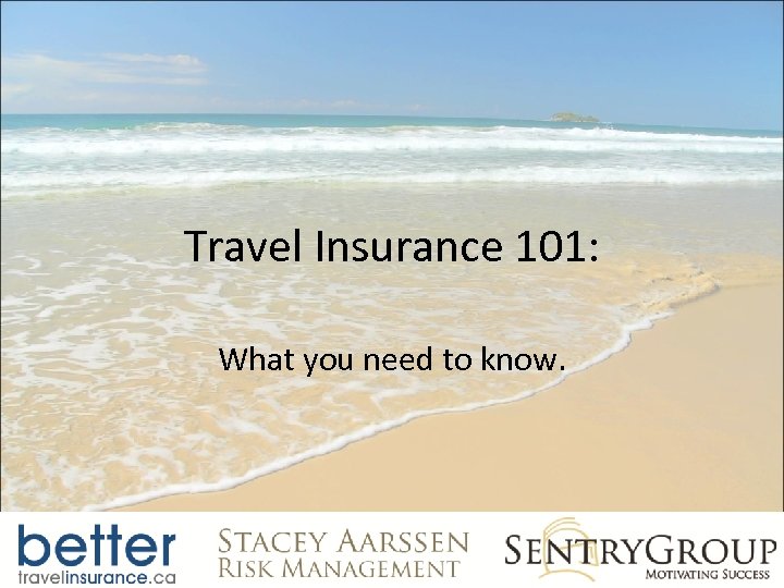 Travel Insurance 101: What you need to know. 