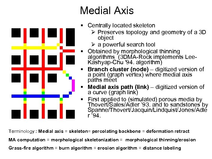Medial Axis § Centrally located skeleton Ø Preserves topology and geometry of a 3