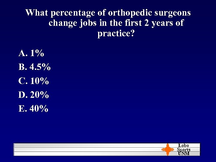 What percentage of orthopedic surgeons change jobs in the first 2 years of practice?