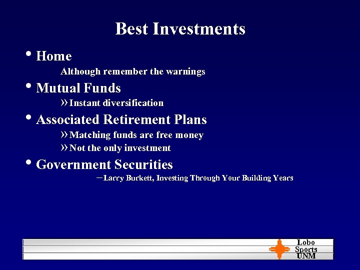 Best Investments • Home Although remember the warnings • Mutual Funds » Instant diversification