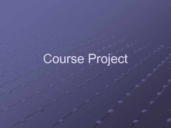 Course Project 