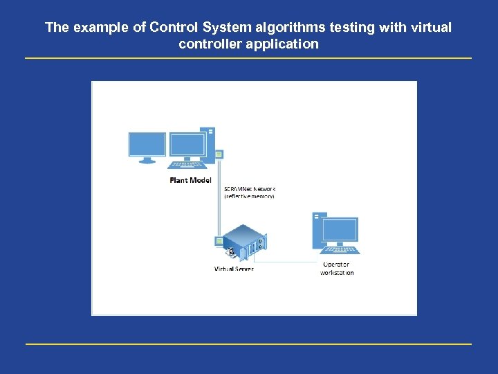 The example of Control System algorithms testing with virtual controller application 
