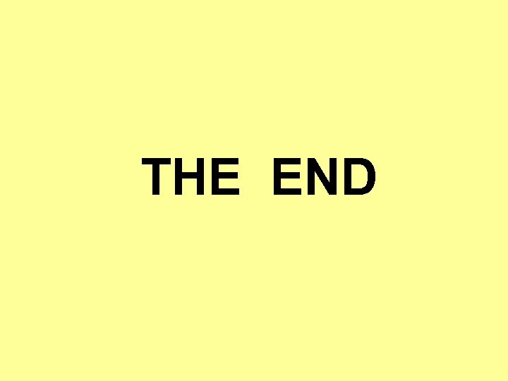  THE END 