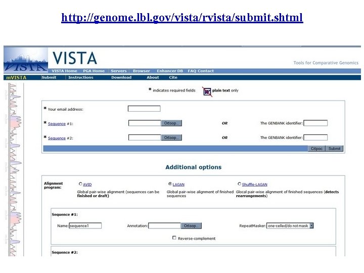 http: //genome. lbl. gov/vista/rvista/submit. shtml 