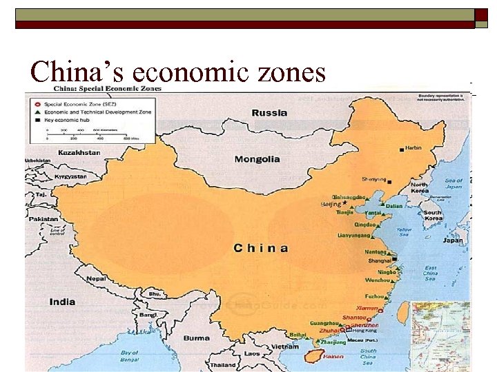 China’s economic zones 