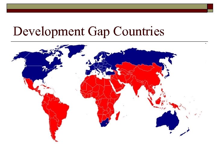 Development Gap Countries 