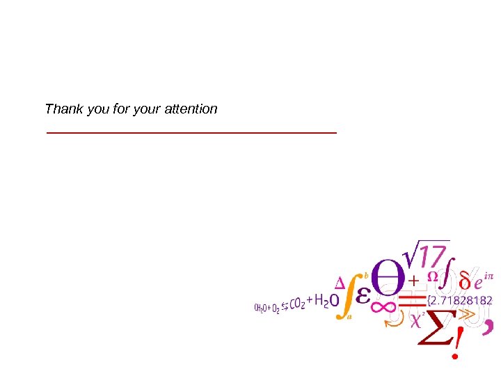 Thank you for your attention 