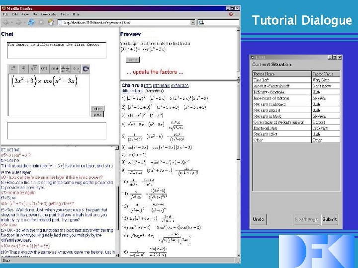 Tutorial Dialogue Source: Erica Melis 