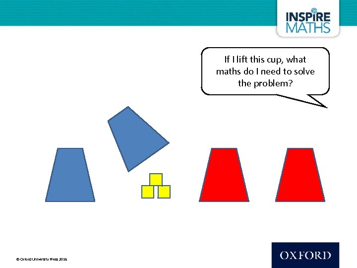 If I lift this cup, what maths do I need to solve the problem?