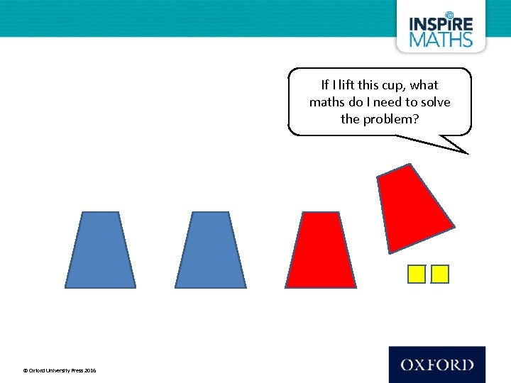 If I lift this cup, what maths do I need to solve the problem?