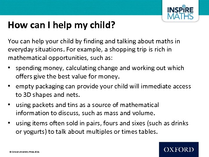How can I help my child? You can help your child by finding and