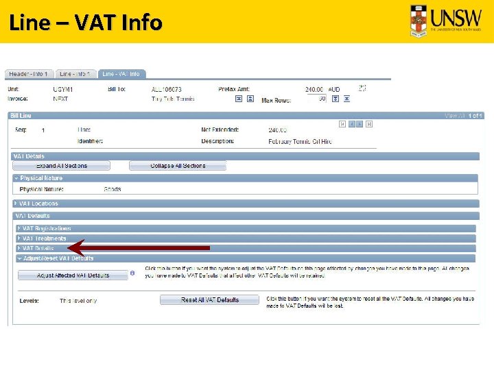 Line – VAT Info 