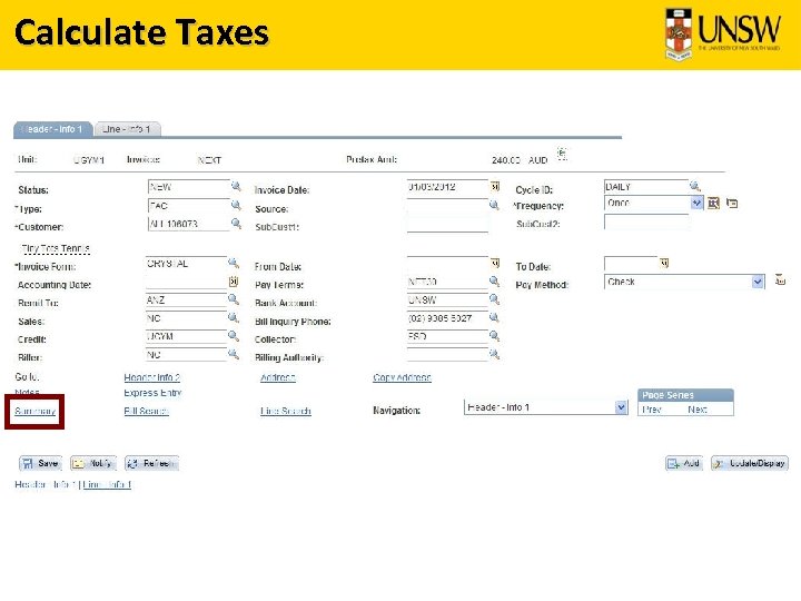 Calculate Taxes 