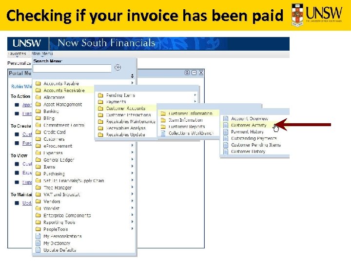 Checking if your invoice has been paid 