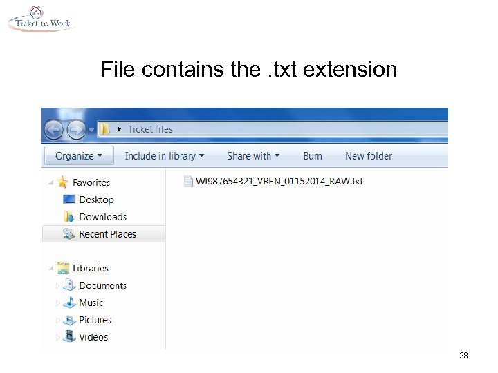 File contains the. txt extension 28 