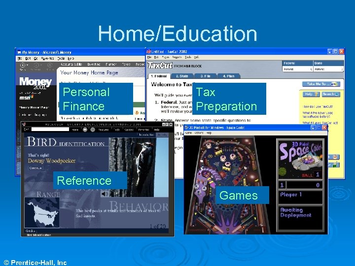 Home/Education Personal Finance Tax Preparation Reference Games © Prentice-Hall, Inc 