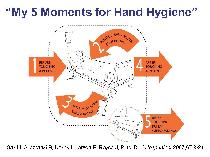 “My 5 Moments for Hand Hygiene” Sax H, Allegranzi B, Uçkay I, Larson E,