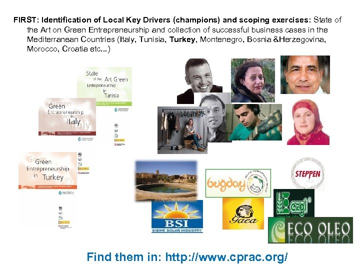 FIRST: Identification of Local Key Drivers (champions) and scoping exercises: State of the Art