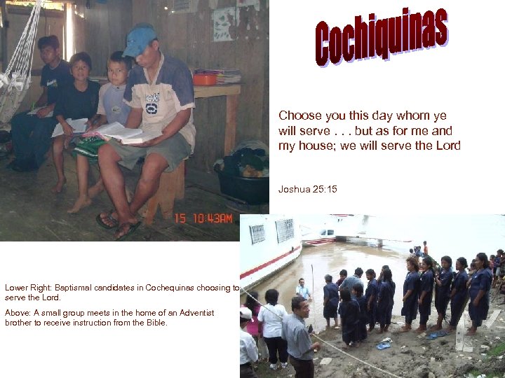 Choose you this day whom ye will serve. . . but as for me