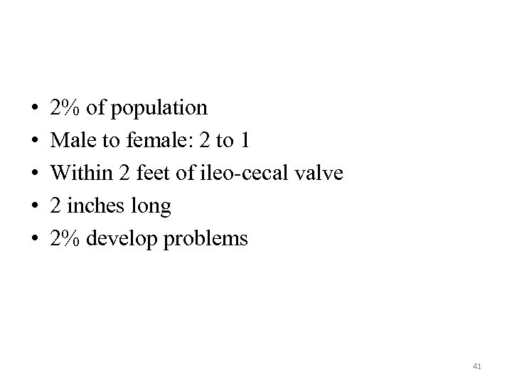  • • • 2% of population Male to female: 2 to 1 Within