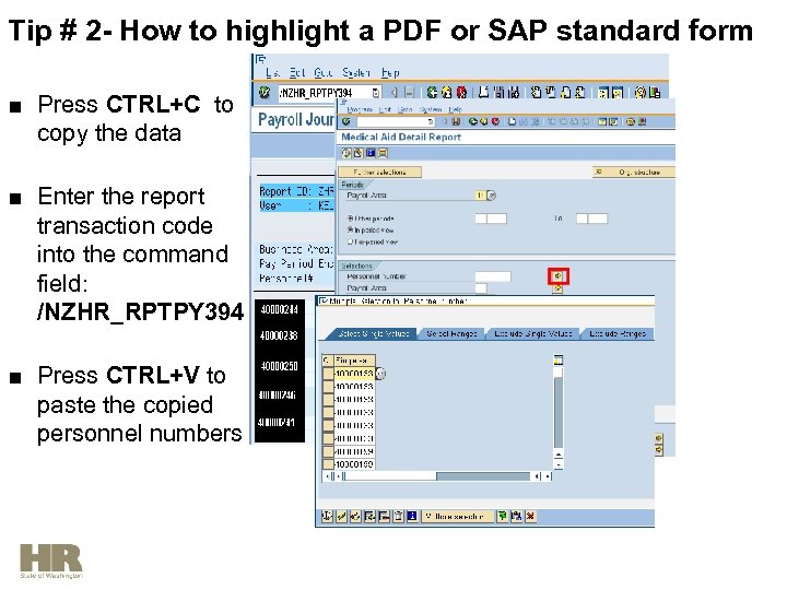 Tip # 2 - How to highlight a PDF or SAP standard form ■