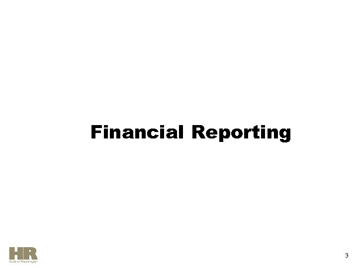 Financial Reporting 3 