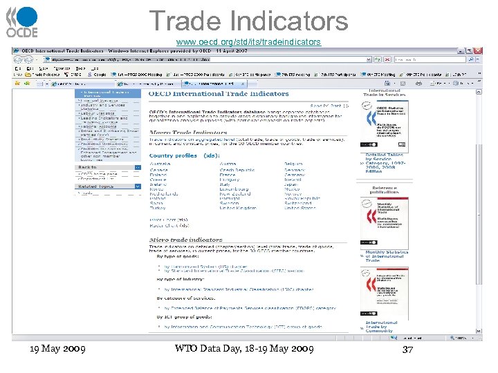 Trade Indicators www. oecd. org/std/its/tradeindicators 19 May 2009 WTO Data Day, 18 -19 May