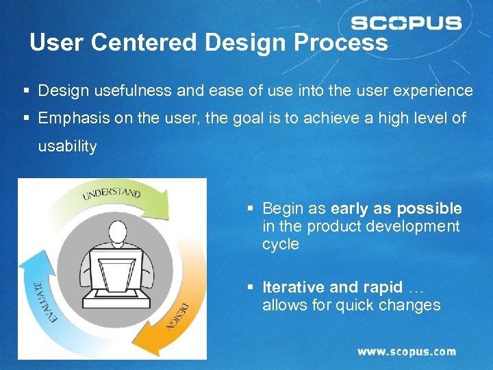 User Centered Design Process § Design usefulness and ease of use into the user