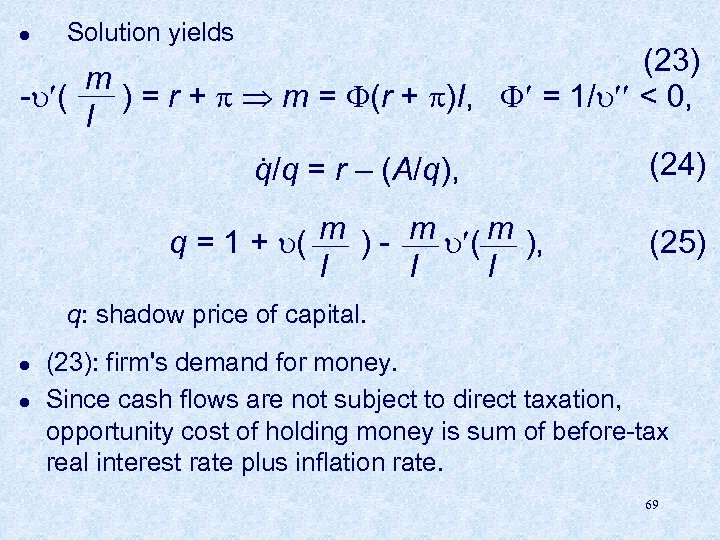 l Solution yields (23) m - ( ) = r + m = (r