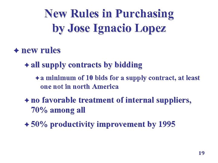 New Rules in Purchasing by Jose Ignacio Lopez è new rules è all supply