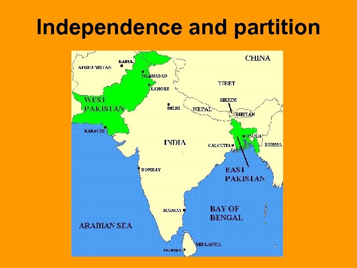 Independence and partition 