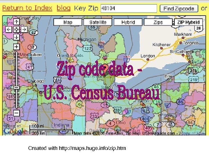 Created with http: //maps. huge. info/zip. htm 