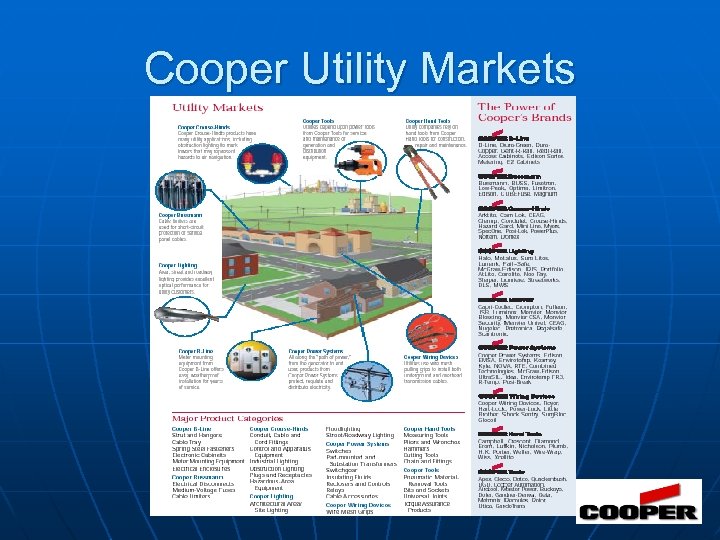 Cooper Utility Markets 