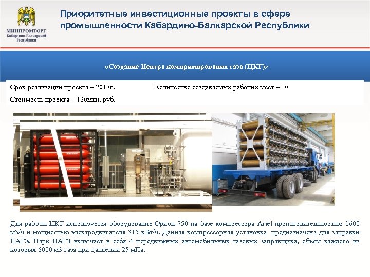 Перечень приоритетных инвестиционных проектов