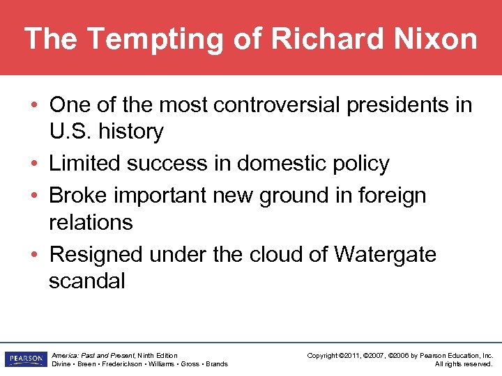 The Tempting of Richard Nixon • One of the most controversial presidents in U.