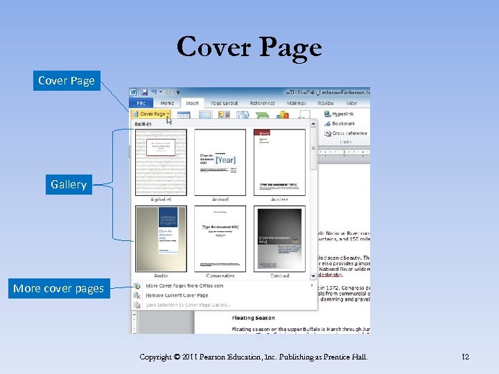 Cover Page Gallery More cover pages Copyright © 2011 Pearson Education, Inc. Publishing as