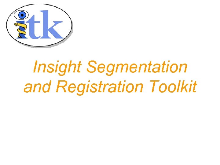 Insight Segmentation and Registration Toolkit 