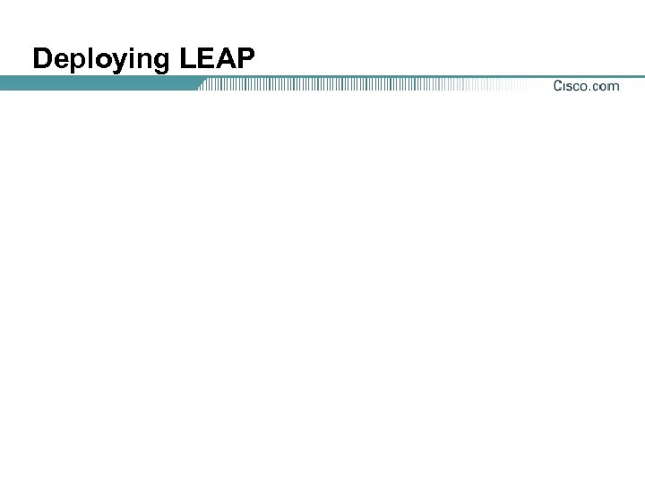 Deploying LEAP 