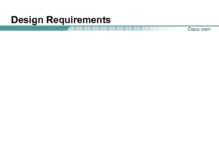Design Requirements 