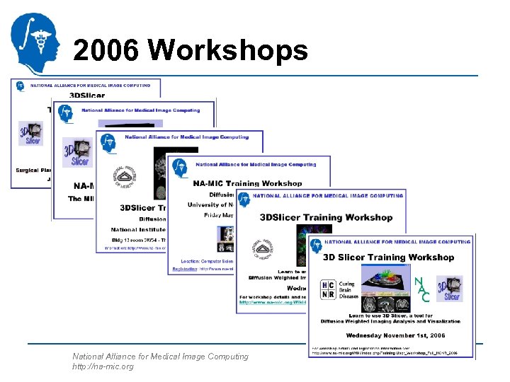 2006 Workshops National Alliance for Medical Image Computing http: //na-mic. org 