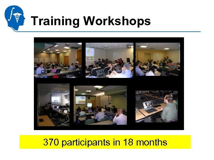 Training Workshops 370 participants in 18 months National Alliance for Medical Image Computing http: