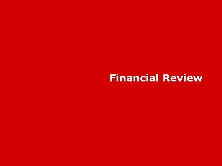 Financial Review 