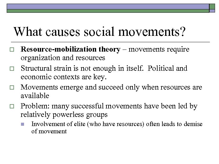 Chapter 18 Collective Action Social Movements And Social