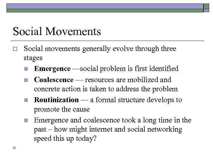 experimental social movement