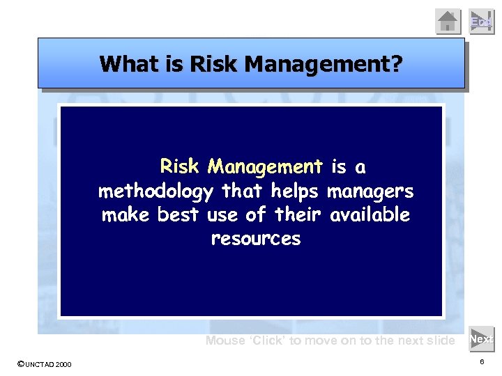 End What is Risk Management? Risk Management is a methodology that helps managers make
