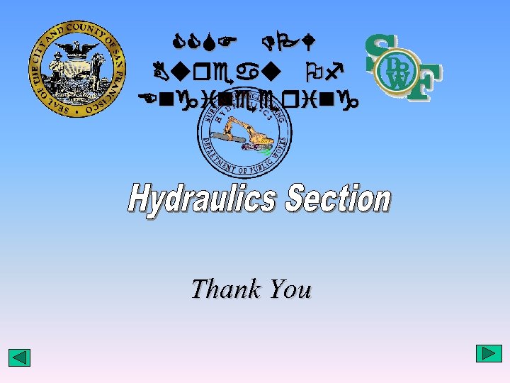 CCSF DPW Bureau Of Engineering Thank You 