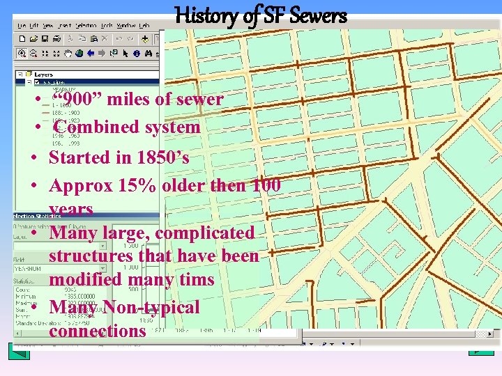 History of SF Sewers • “ 900” miles of sewer • Combined system •