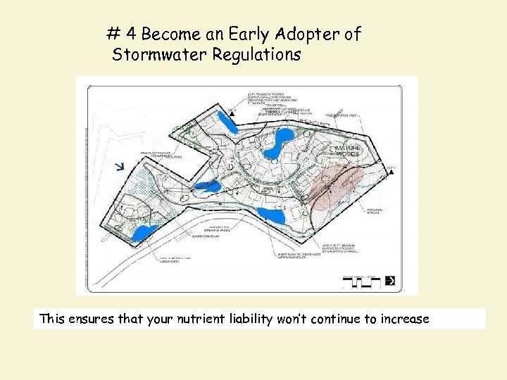 # 4 Become an Early Adopter of Stormwater Regulations This ensures that your nutrient