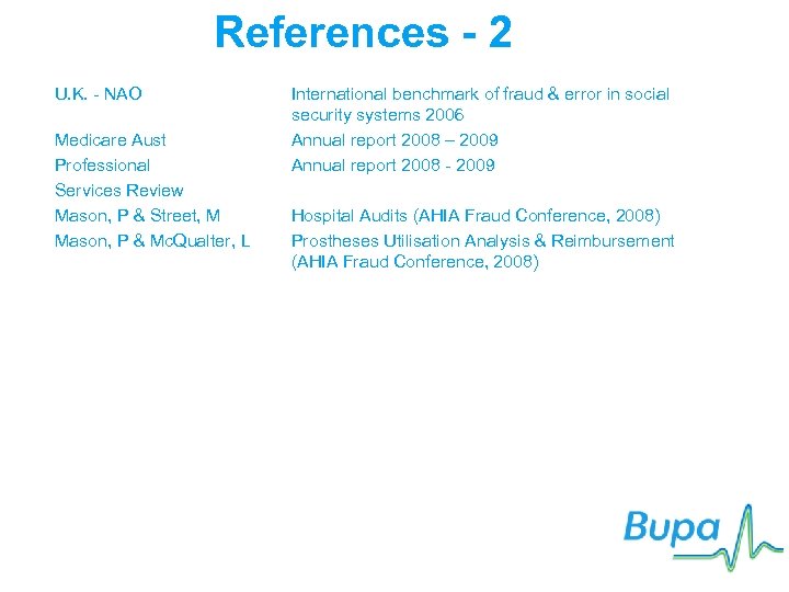 References - 2 U. K. - NAO Medicare Aust Professional Services Review Mason, P