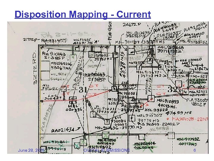 Disposition Mapping - Current June 28, 2005 DIGITAL SUBMISSIONS 6 